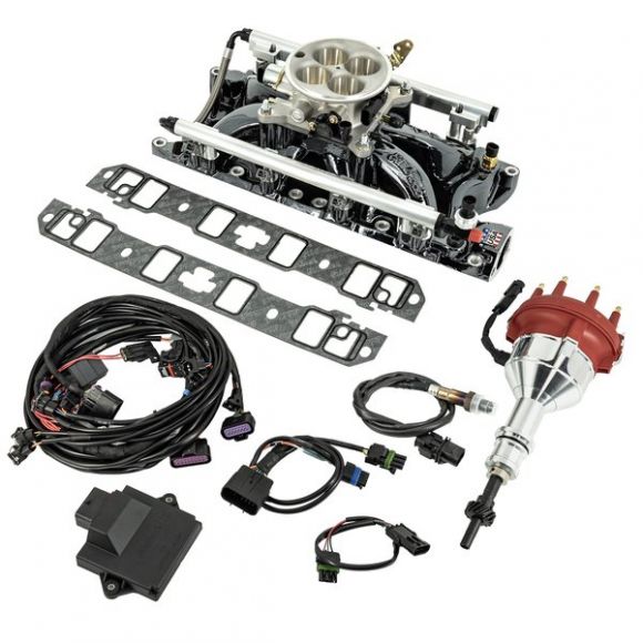 Edelbrock Black Plasma Pro-Flo 4 EFI Kit, SBF 351W Engines 35950-BP